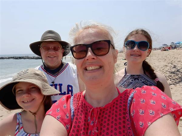 Family selfie at the beach!